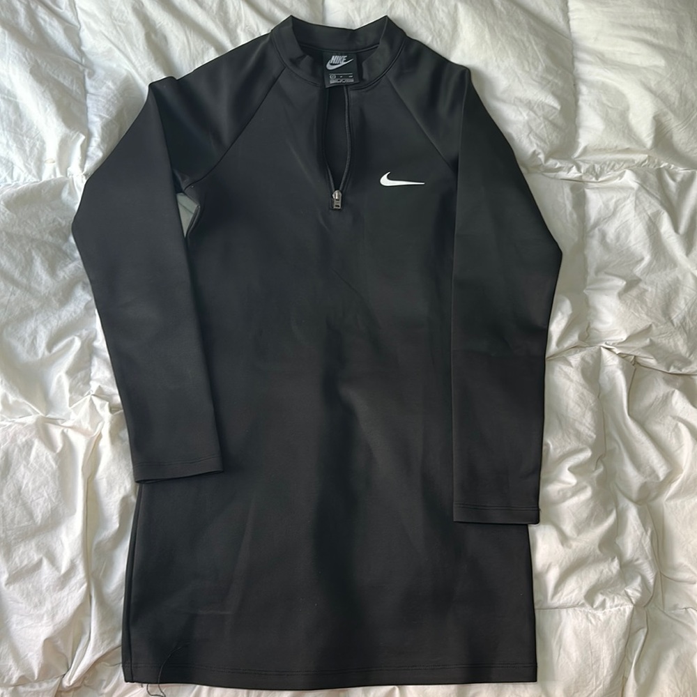 Nike long sleeve fitted technical jersey dress